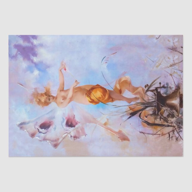 Papel De Seda Nymph (1878) por Luis Ricardo Falero (Frente )