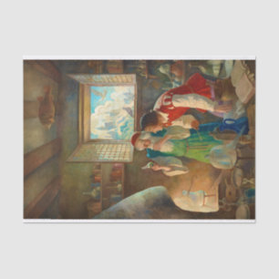 Papel De Seda O alquimista de Newell Convers Wyeth