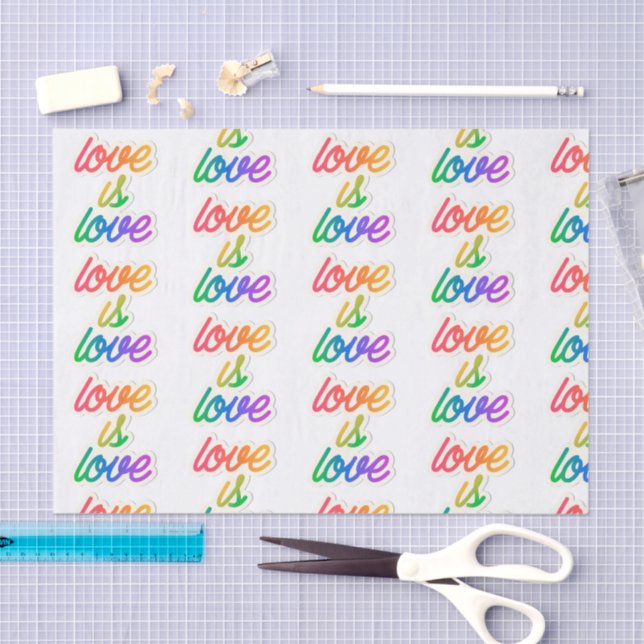 Papel De Seda O amor é LGBT (Arte )