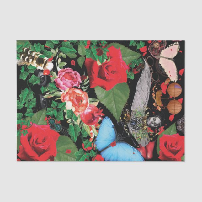 Papel De Seda O amor é o papel-chave dos tecidos (Frente )