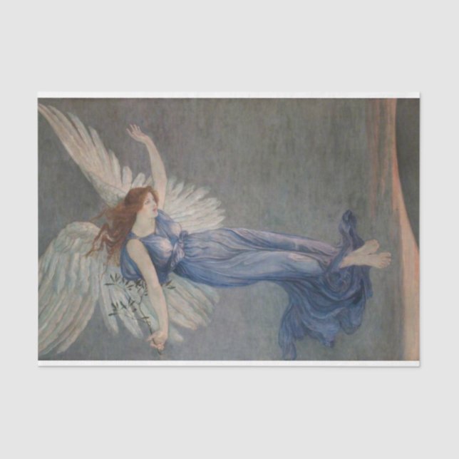 Papel De Seda O Anjo da Paz (de Walter Crane) (Frente )