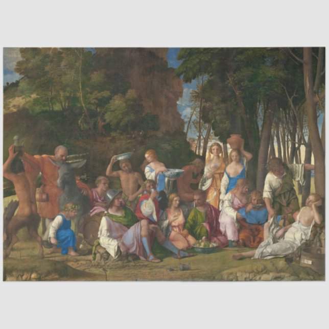 Papel De Seda O Banquete dos deuses (de Giovanni Bellini) (Frente )