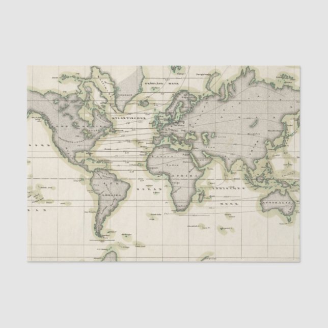 Papel De Seda O barómetro médio (Frente )