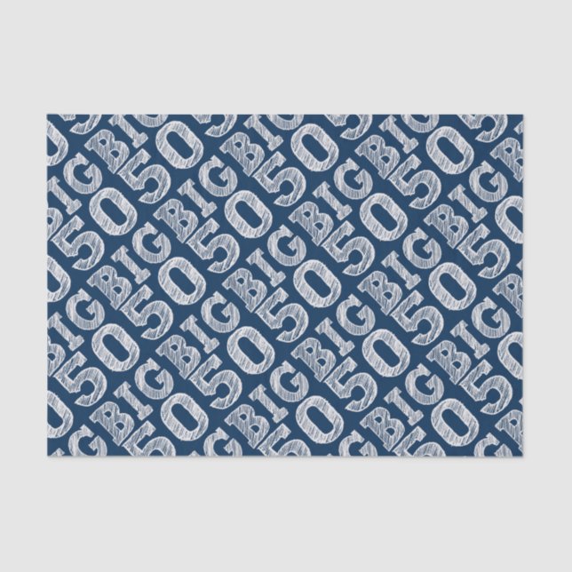 Papel De Seda O BIG 50 quinquagésimo aniversário (Frente )