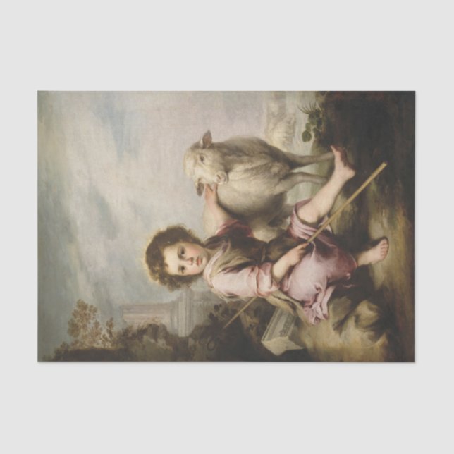 Papel De Seda O Bom Pastor, Esteban Murillo (Frente )