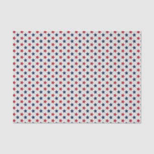 Papel De Seda O branco vermelho e azul