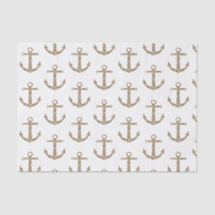 Papel De Seda O brilho Dourado ancora moderno elegante Glam