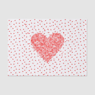 Papel De Seda O brilho vermelho ouve o teste padrão