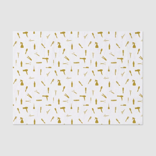 Papel De Seda O cabeleireiro do brilho do falso utiliza (Frente )