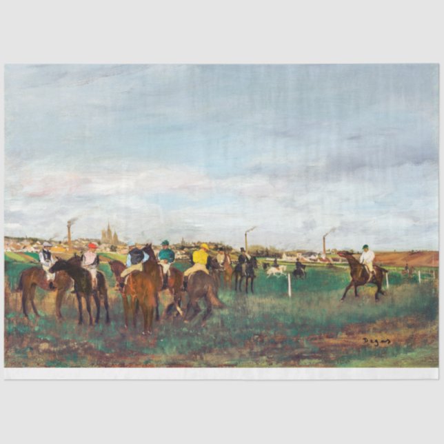 Papel De Seda O Cavalo Race, Edgar Degas (Frente )