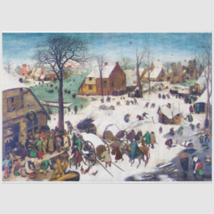 Papel De Seda O Censo de Belém, Pieter Bruegel