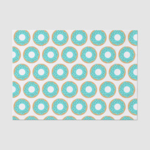 Papel De Seda O chocolate polvilha o teste padrão azul da