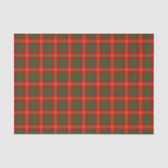 Papel De Seda O clã queima o Tartan (Frente )