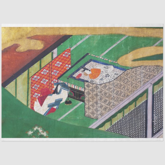 Papel De Seda O Conde de Genji, Tawaraya Sotatsu (Frente )