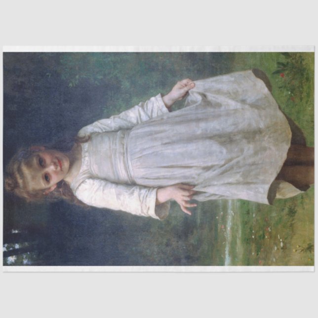 Papel De Seda O Curtsey, Bouguereau (Frente )
