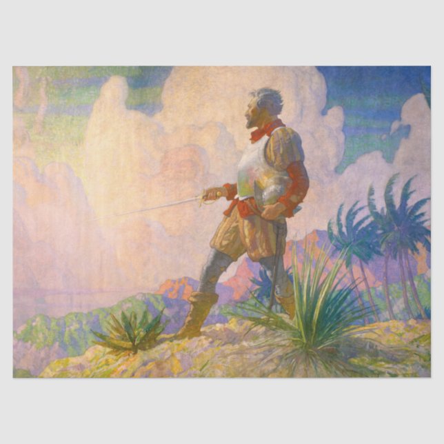 Papel De Seda O descobridor de Newell Convers Wyeth (Frente )