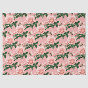 Papel De Seda O Design da Série Abelha Rosa e Dourada 16 Tissue