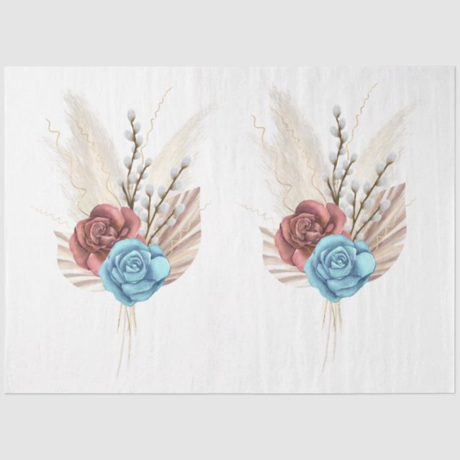 Papel De Seda O Design da série Boho 10 (Frente )