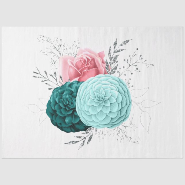 Papel De Seda O Design da série Buquê 164 (Frente )