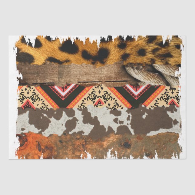 Papel De Seda O Design da série ocidental 12 (Frente )