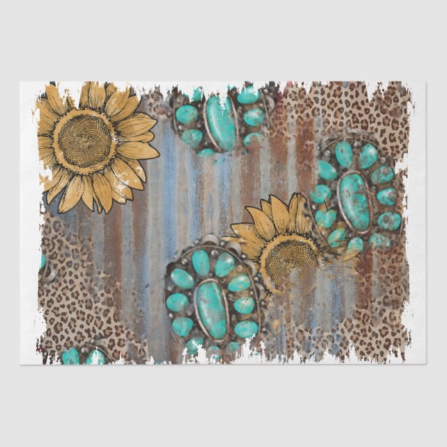 Papel De Seda O Design da série ocidental 15 (Frente )