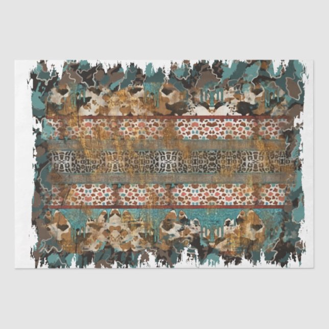 Papel De Seda O Design da série ocidental 17 (Frente )