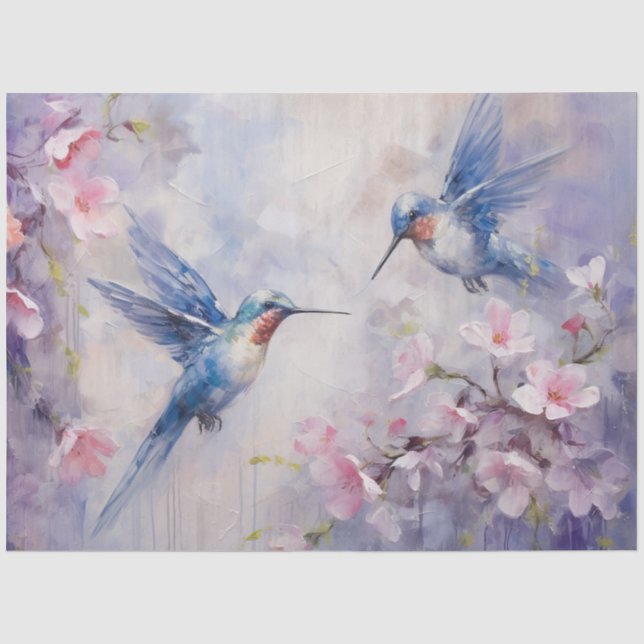 Papel De Seda O Design Hummingbird Série 8 (Frente )