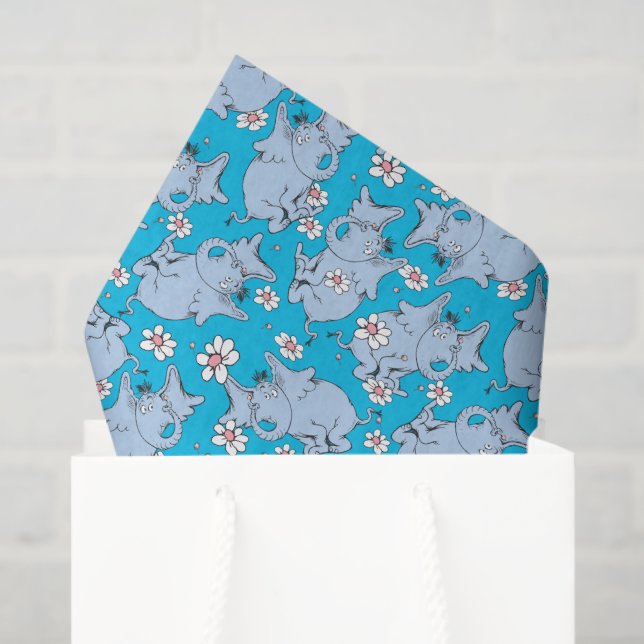 Papel De Seda O Dr. Seuss Horton Hears a Who (Sacola de presentes)