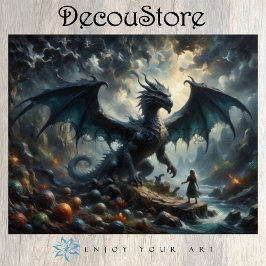 Papel De Seda O Dragão Guardião Silencioso Decoupage