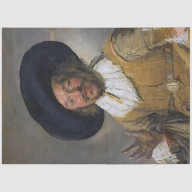 Papel De Seda O Drinker Feliz, Frans Hals, 1628-1630 (Frente )