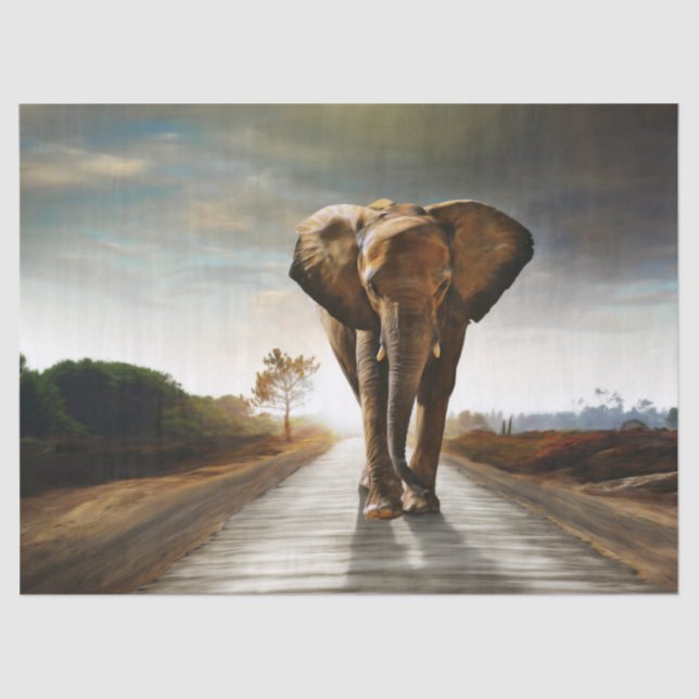 Papel De Seda O Elefante (Frente )