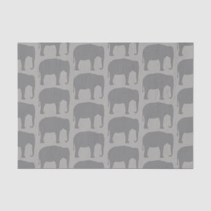 Papel De Seda O elefante asiático mostra em silhueta o teste