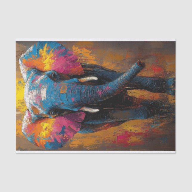 Papel De Seda O Elefante Lyfe1 (Frente )