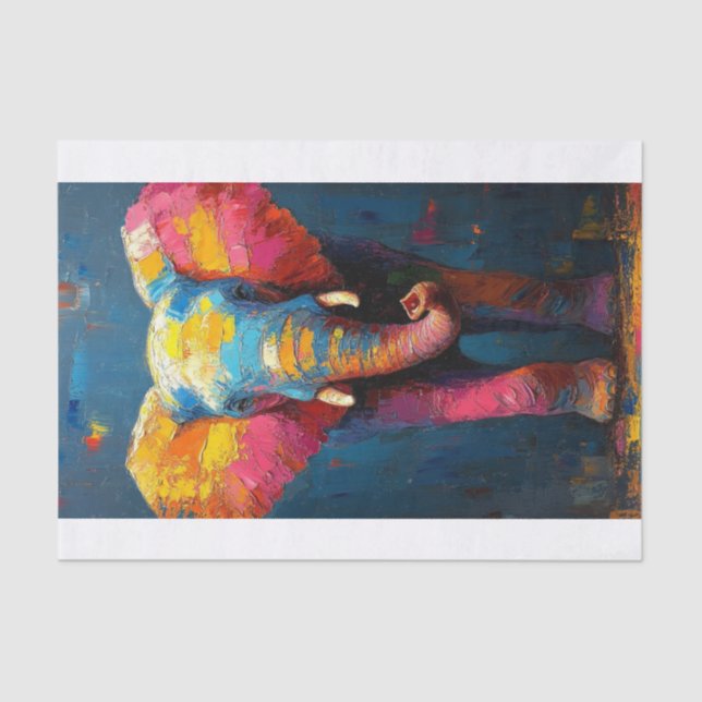 Papel De Seda O Elefante Lyfe11 (Frente )