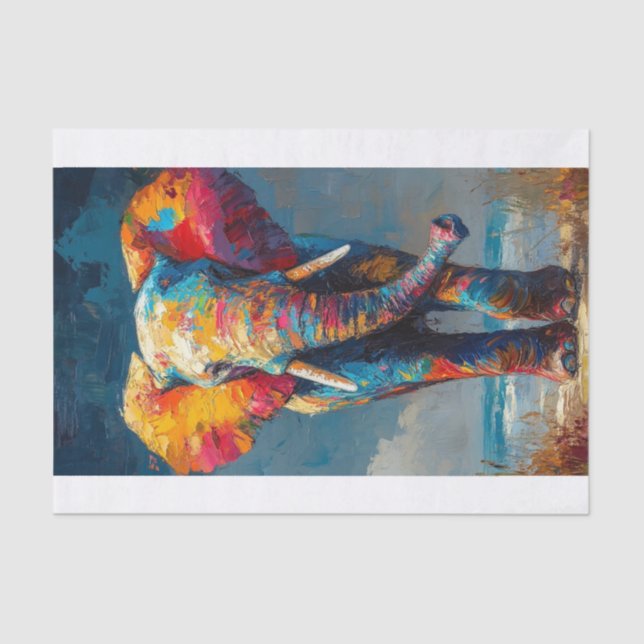 Papel De Seda O Elefante Lyfe5 (Frente )