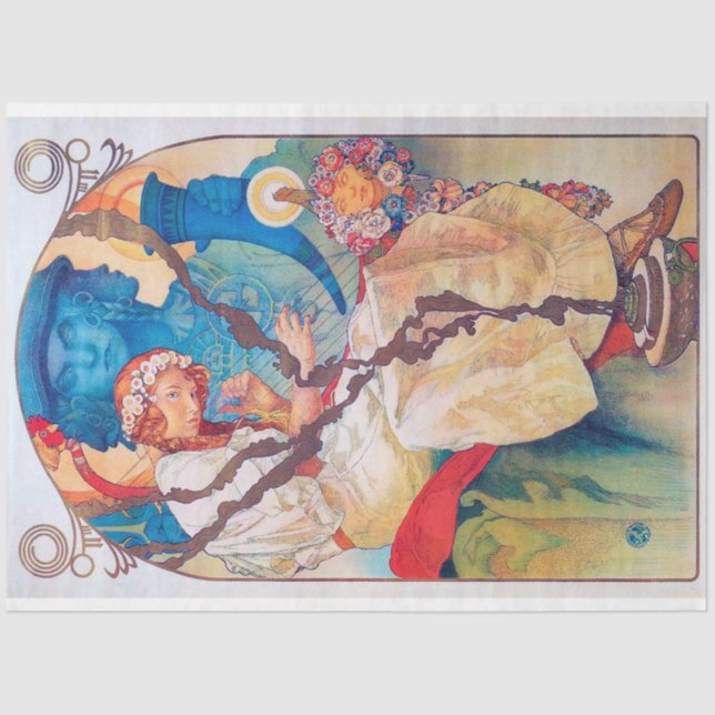 Papel De Seda O Epic Eslavo, Alphonse Mucha (Frente )