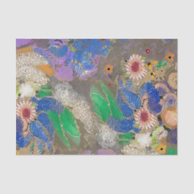 Papel De Seda O fundo de abstrato de Odilon Redon. (Frente )