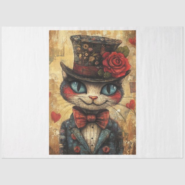 Papel De Seda O Gato (Frente )