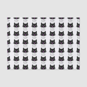 Papel De Seda O gato diz o Meow! Desenhos animados franceses