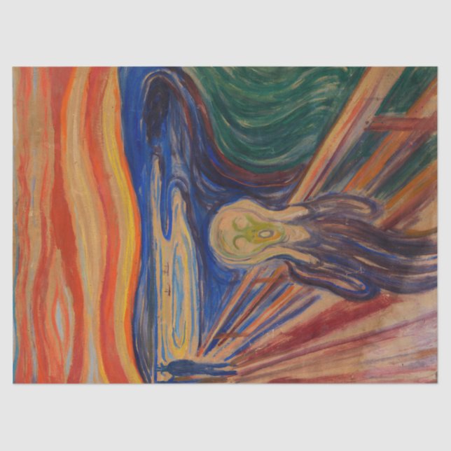 Papel De Seda O Grito de Edvard Munch (Frente )