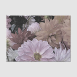 Papel De Seda O jardim abstrato floral da dália floresce o lenço