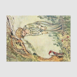 Papel De Seda “O Jardim Secreto” Arte de Fadas por Charles Robin