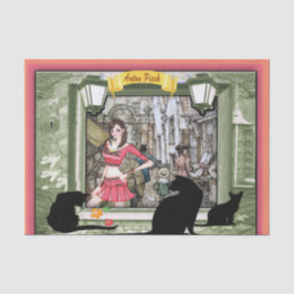 Papel De Seda O livro tem uma vela sem chama