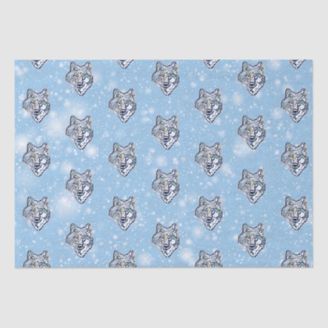 Papel De Seda O Lobo de inverno    (Frente )