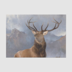 Papel De Seda O Monarca da Glen (Wild Stag) (por Landseer)
