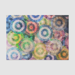Papel De Seda O multi Grunge da cor circunda o teste padrão