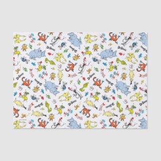 Papel De Seda O Mundo do Padrão de Dr. Seuss