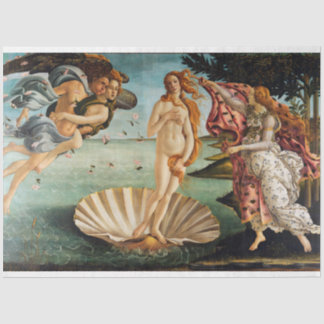 Papel De Seda O Nascimento de Vênus, Sandro Botticelli, 1485