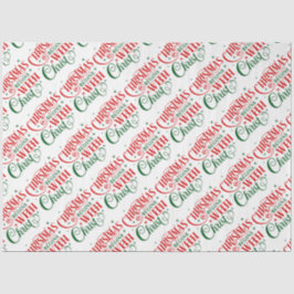 Papel De Seda O Natal começa com a tipografia do Cristo