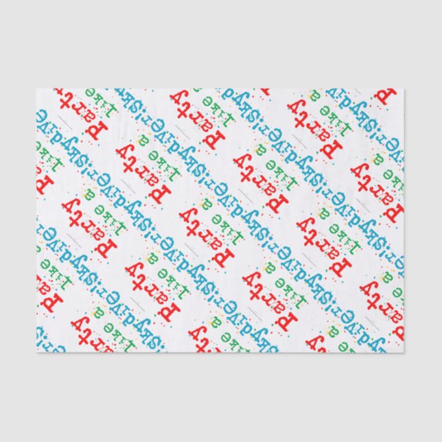 Papel De Seda O partido gosta de um SKYDIVER! (Frente )